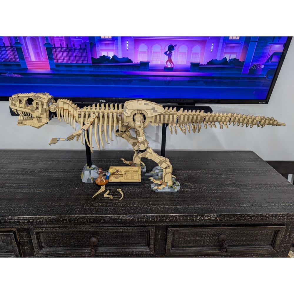 LEGO 76968 Dinosaur Fossils T. rex Jurassic World 98% COMPLETE READ - DESC